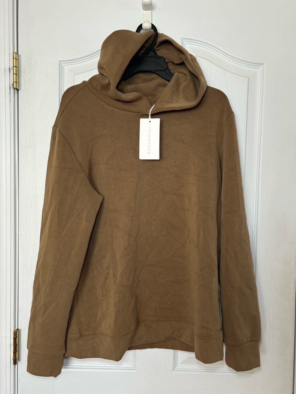 7 Diamonds Tan Hooded Pullover